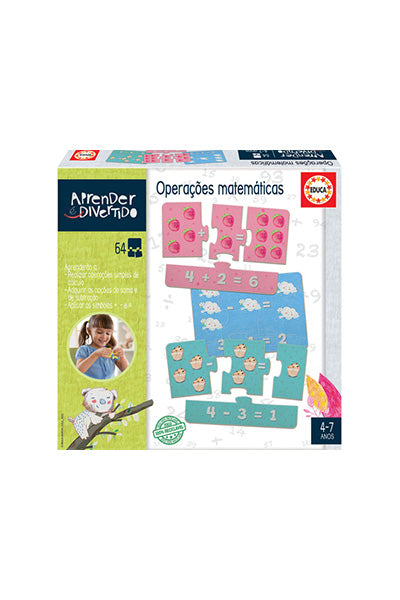 Puzzle Operações Matemáticas - Educa - 64 Peças