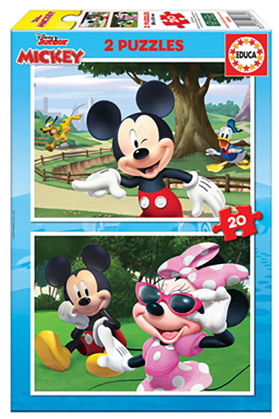 Puzzle Mickey & Friends - Educa - 2x20 Peças
