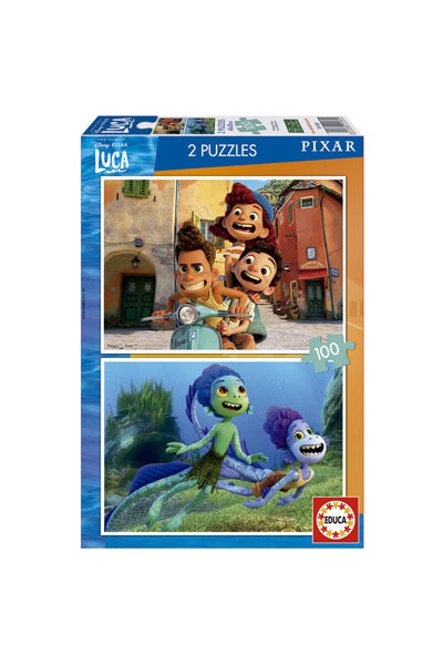 Puzzle Luca Disney - Educa - 2x100 Peças