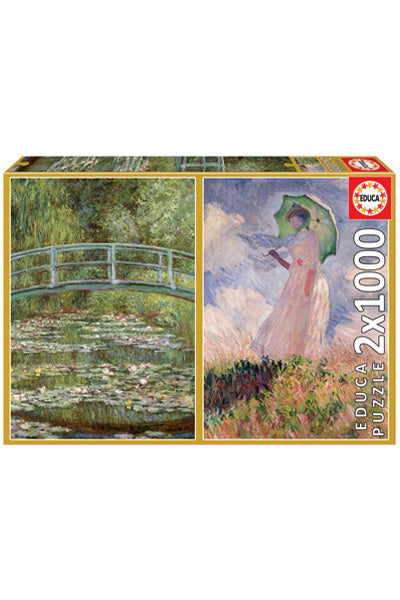 Puzzle Claude Monet - Educa - 2x1000 Peças