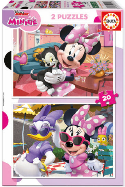 Puzzle Minnie - Educa - 2x20 Peças