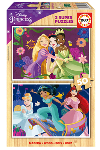Puzzle Princesas Disney - Educa - 2x50 Peças
