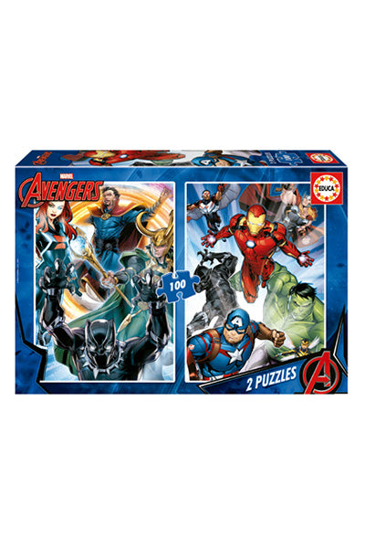 Puzzle Avengers - Educa - 2x100 Peças