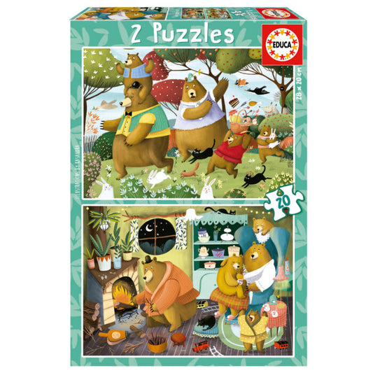 Puzzle Cuentos del Bosque - Educa - 2x20 Piezas