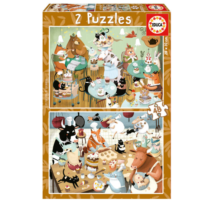 Puzzle Contos da Floresta - Educa - 2x48 Peças