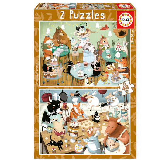Puzzle Waldgeschichten - Educa - 2x48 Teile
