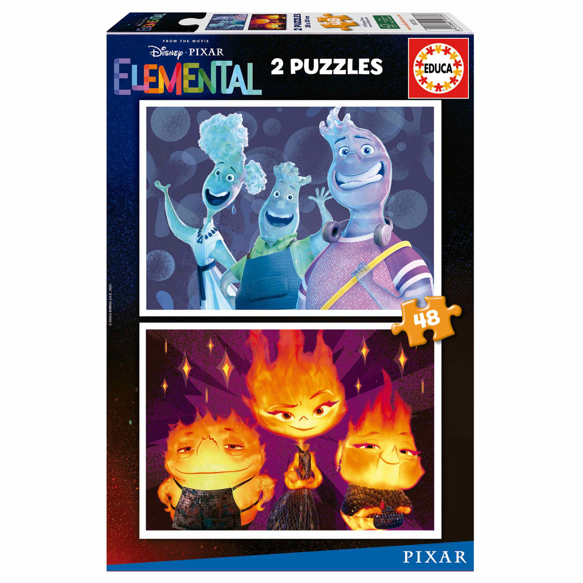 Puzzle Elementar Disney - Educa - 2x48 Peças