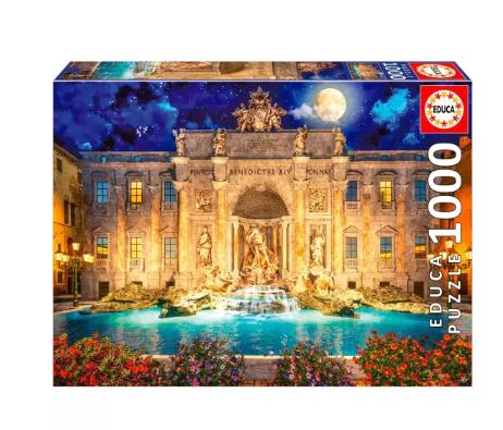 Puzzle Fonte de Trevi, Roma - Educa - 1000 Peças