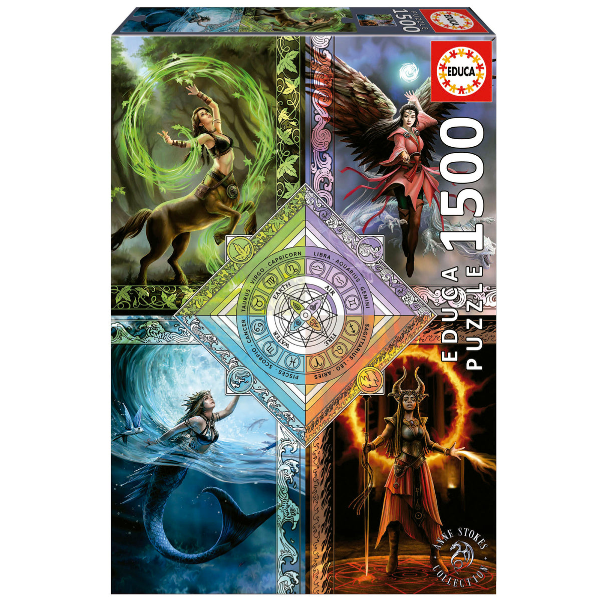 Puzzle Elemental Magic Star Chart - Educa - 1500 Peças