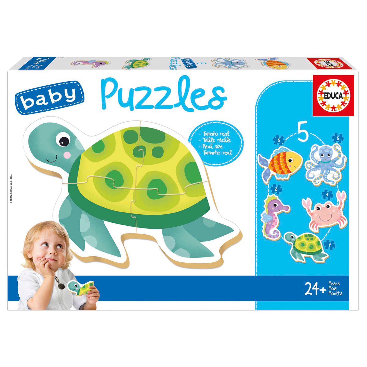 Baby Puzzle Animais Aquáticos - Educa
