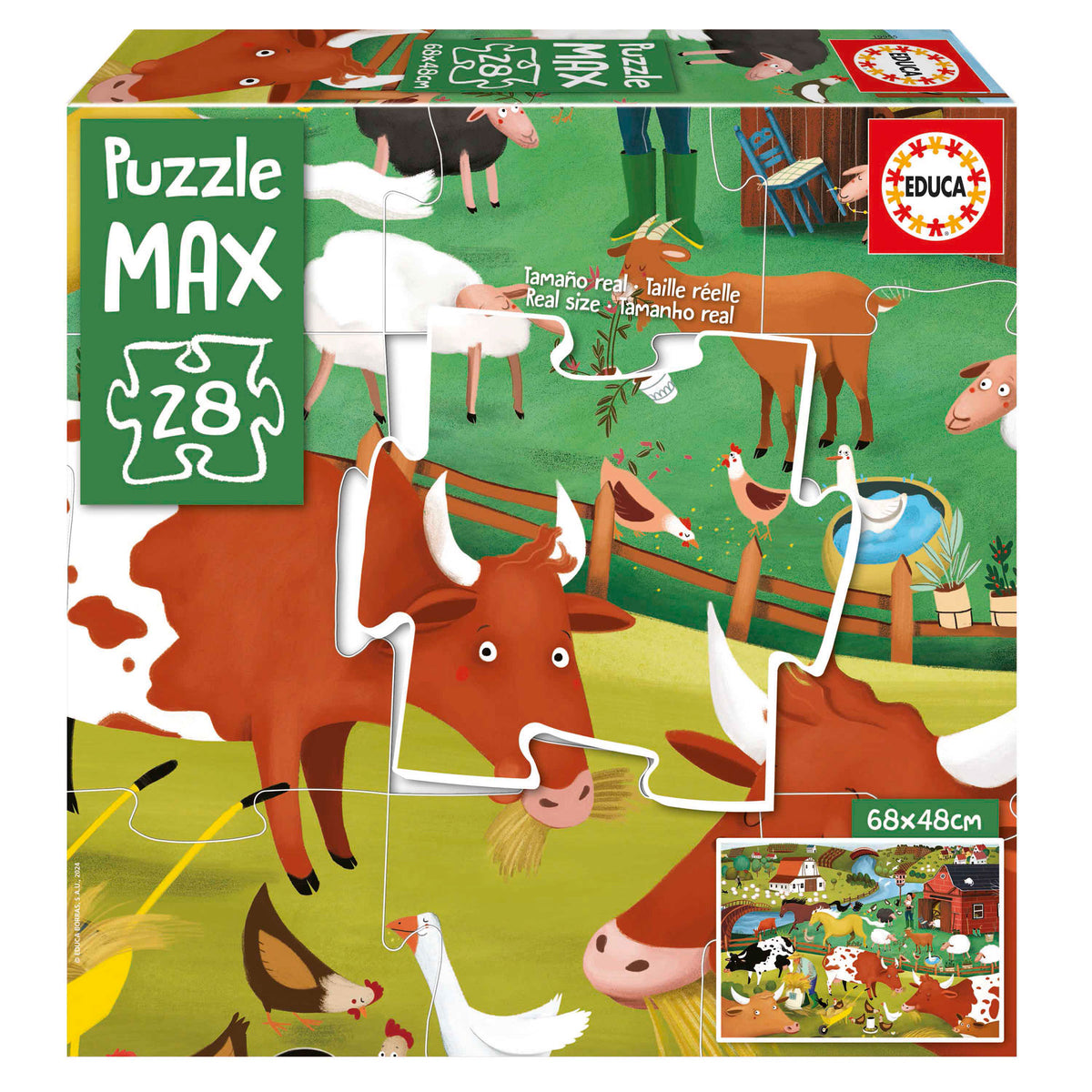 Puzzle A Quinta Max - Educa - 28 Peças