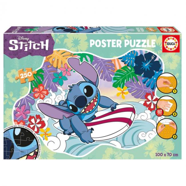 Puzzle Poster Stitch - Educa - 250 Peças