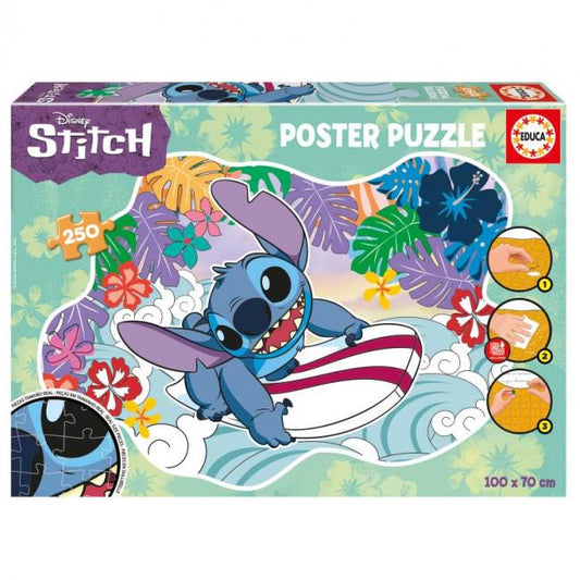 Puzzle Póster Stitch - Educa - 250 Piezas