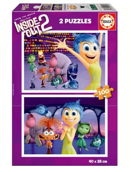 Puzzle Inside Out 2 - Educa - 2x100 Peças