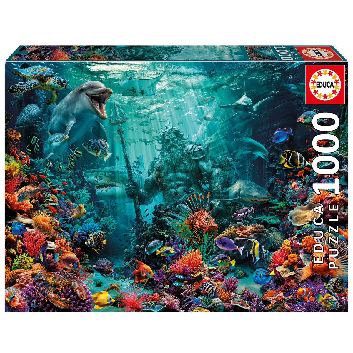 Puzzle Recife de Coral Poseidão - Educa - 1000 Peças