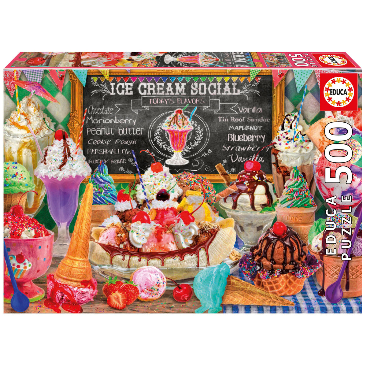 Puzzle Loja de Gelados - Educa - 500 Peças