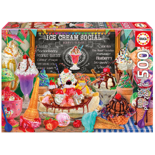 Puzzle Loja de Gelados - Educa - 500 Peças