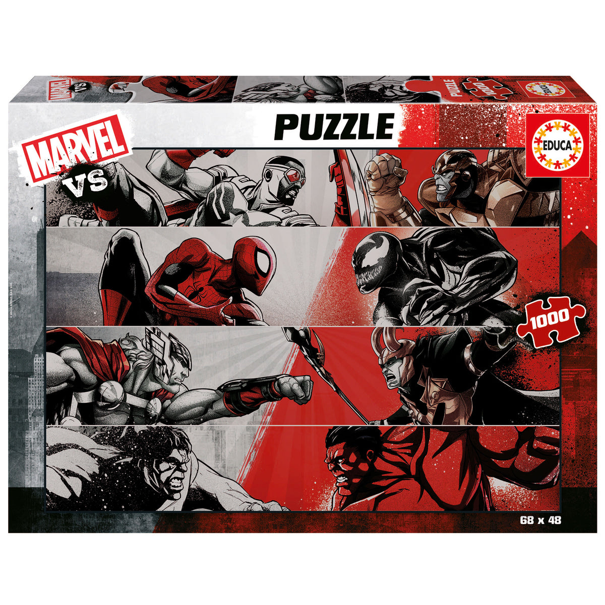 Puzzle Marvel Vs - Educa - 1000 Peças