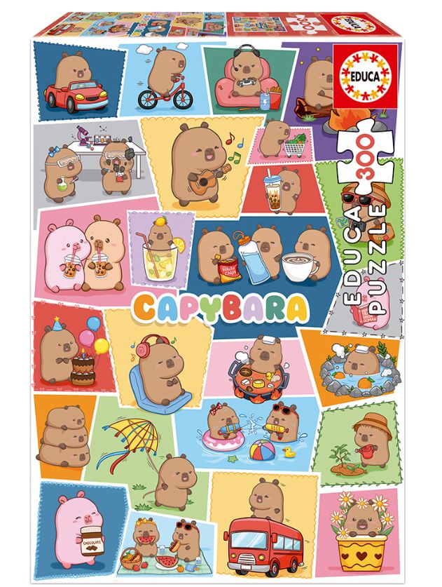 Puzzle Capivaras - Educa - 300 Peças