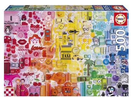 Puzzle Colagem de Cores - Educa - 500 Peças