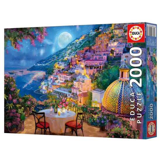 Puzzle Encontro Noturno em Positano - Educa - 2000 Peças