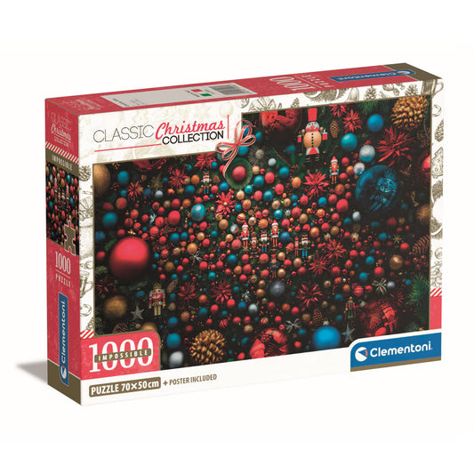 Clementoni 1000-piece impossible Christmas jigsaw puzzle
