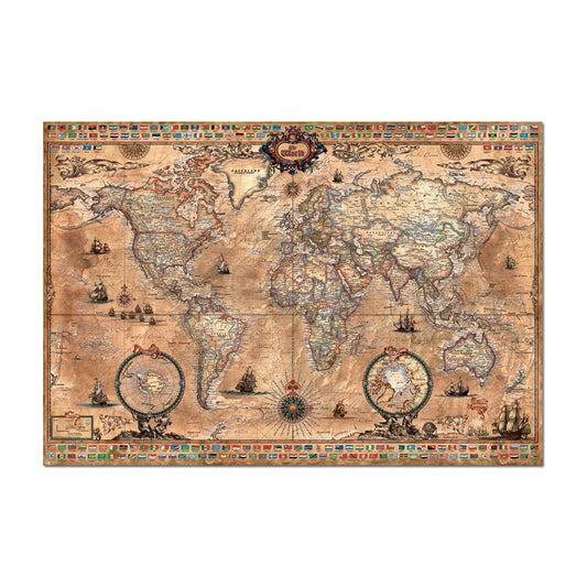 Puzzle Mapa Antigo do Mundo – Educa - 1000 peças