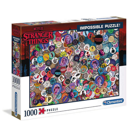 Puzzle Stranger Things Pins – Clementoni - 1000 peças