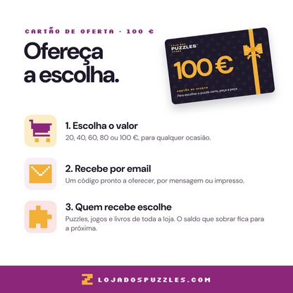 Como funciona o cartão de oferta de 100 euros: escolha o valor, recebe por email, quem recebe escolhe