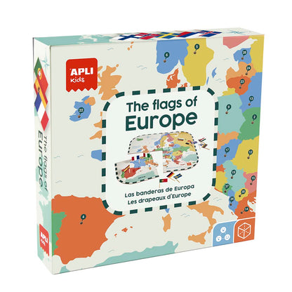 Puzzle Bandeiras da Europa Apli Kids, caixa