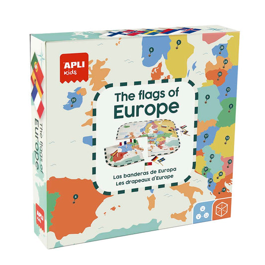Puzzle Bandeiras da Europa Apli Kids, caixa