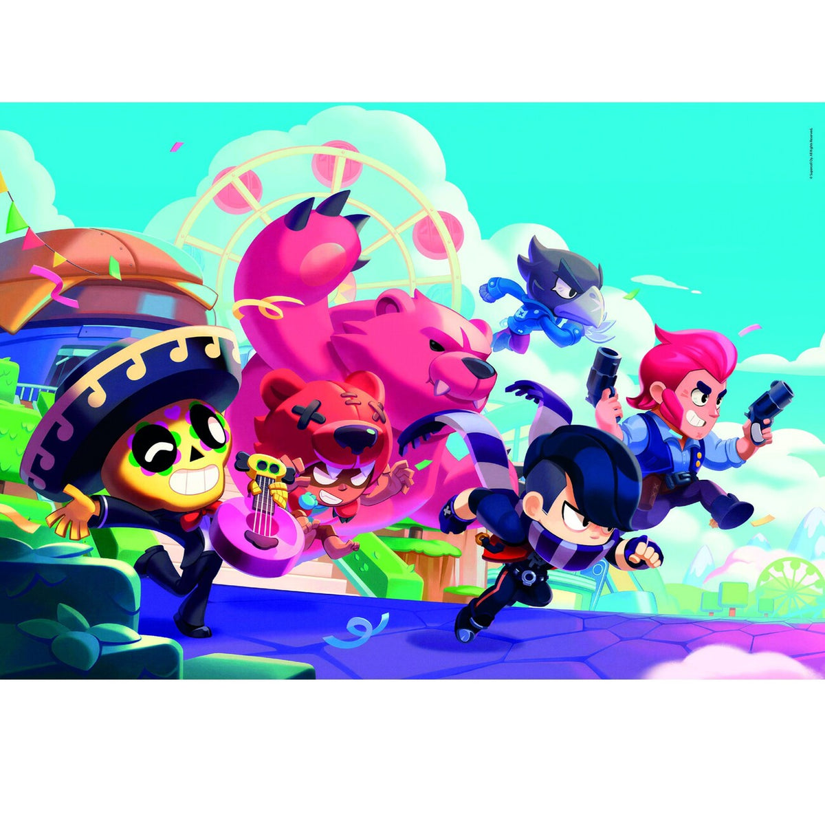Puzzle Brawl Stars 1 Clementoni 180 peças, imagem montada