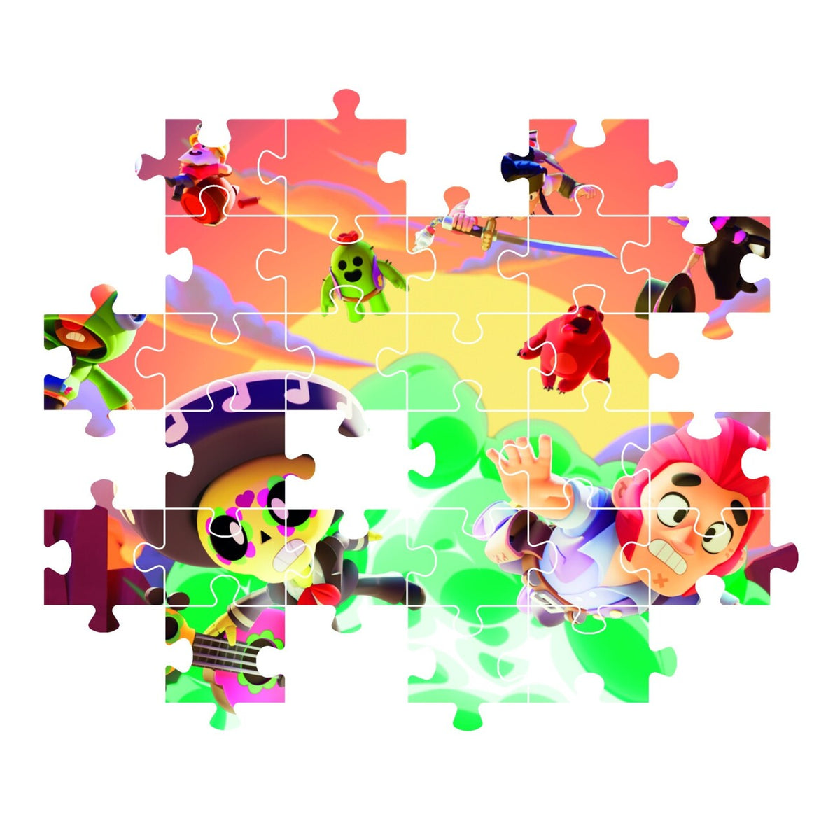 Puzzle Brawl Stars 4 Clementoni 180 peças, peças