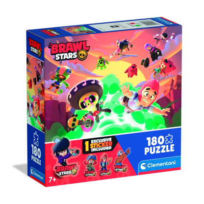 Puzzle Brawl Stars 4 Clementoni 180 peças, caixa