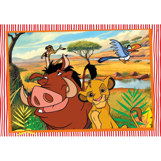 Puzzle Disney Classic da Clementoni montado, imagem completa (2 puzzles de 20 peças)
