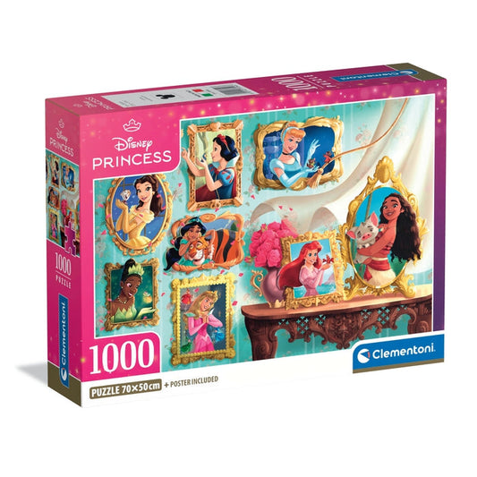 Caixa do Puzzle Disney Princess da Clementoni com 1000 peças