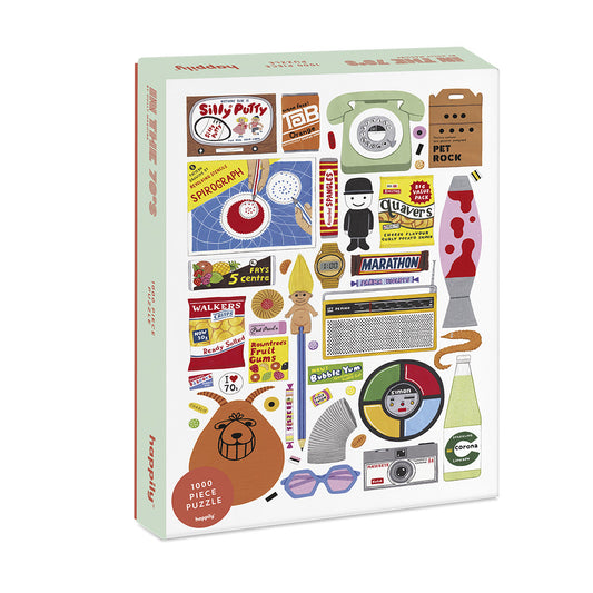 Puzzle In the 70's Happily 1000 peças, caixa
