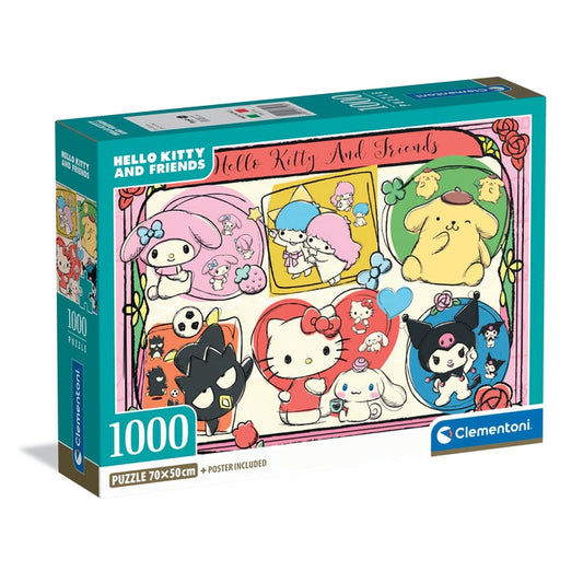 Caixa do Puzzle Hello Kitty 2 da Clementoni com 1000 peças