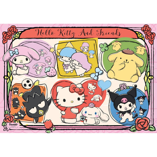 Puzzle Hello Kitty 2 da Clementoni montado, imagem completa (1000 peças)