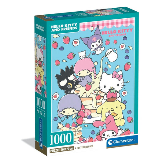 Caixa do Puzzle Hello Kitty da Clementoni com 1000 peças
