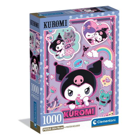 Caixa do Puzzle Kuromi da Clementoni com 1000 peças