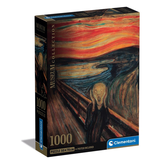 Caixa do Puzzle Munch, the Scream da Clementoni com 1000 peças