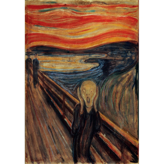 Puzzle Munch, the Scream da Clementoni montado, imagem completa (1000 peças)