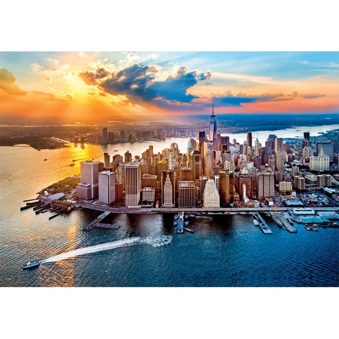 Puzzle New York de Clementoni montado, imagen completa (500 piezas)