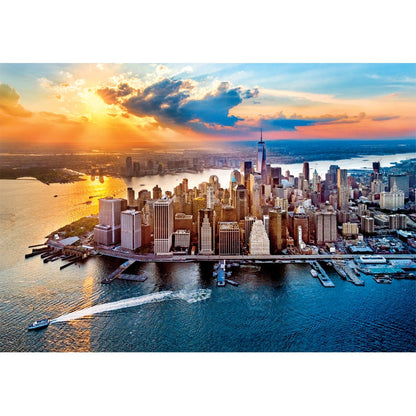 Puzzle New York de Clementoni montado, imagen completa (500 piezas)