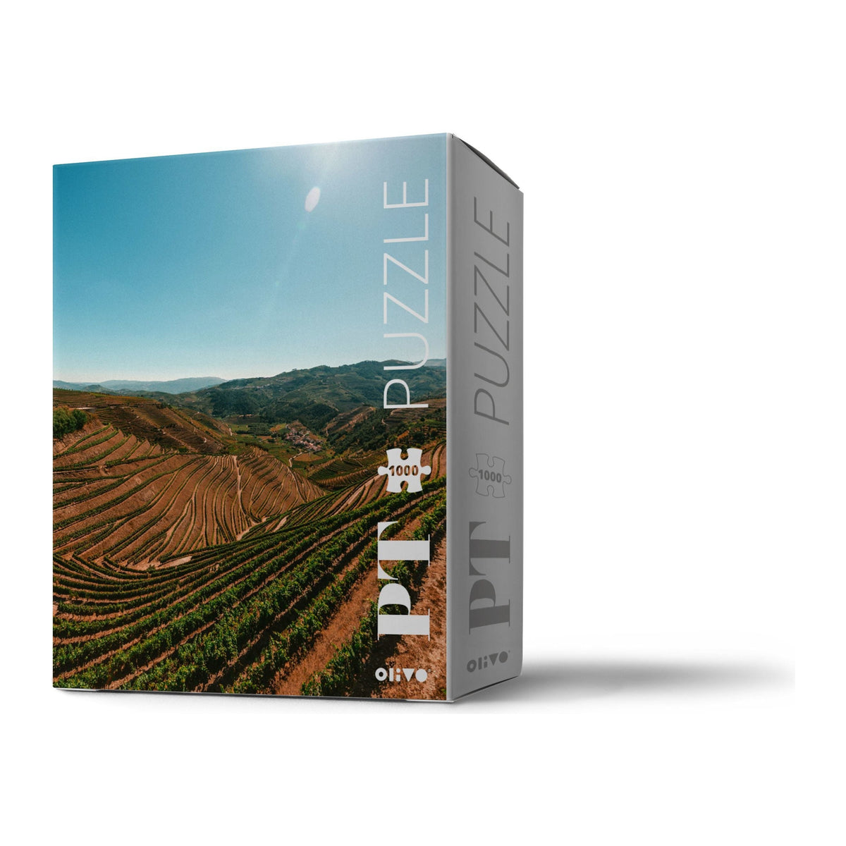 Puzzle Viñedos de Olivo de 1000 piezas, caja de la colección Imágenes de Portugal