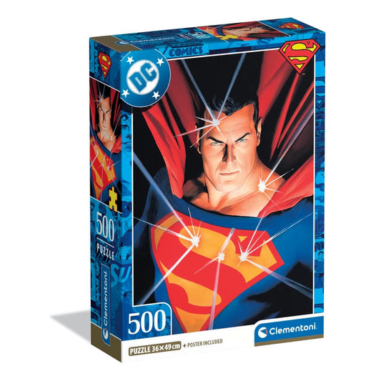 Caixa do Puzzle Superman da Clementoni com 500 peças