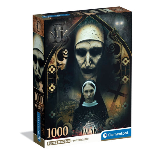 Caixa do Puzzle The Nun, Horror Movies da Clementoni com 1000 peças