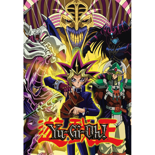Puzzle Yugioh da Clementoni montado, imagem completa (1000 peças)